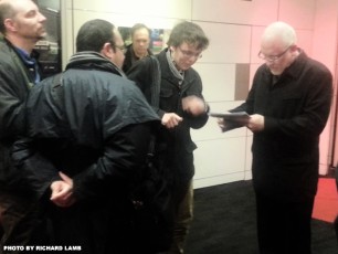 Stuart Humphryes - Babelcolour - signing autographs at the BFI